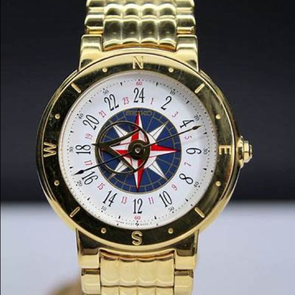 RARE Seiko Levante Mariner 24-Hour, 120 Minute Quartz Wristwatch, SEB004J